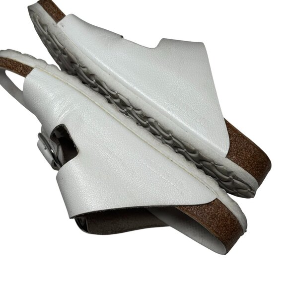 Women’s Birkenstock Arizona Big Buckle White Leather 38, US 8 - Picture 5 of 8